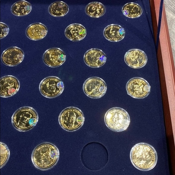 U.S. Presidential 24k gold dollar collection - Picture 5 of 11